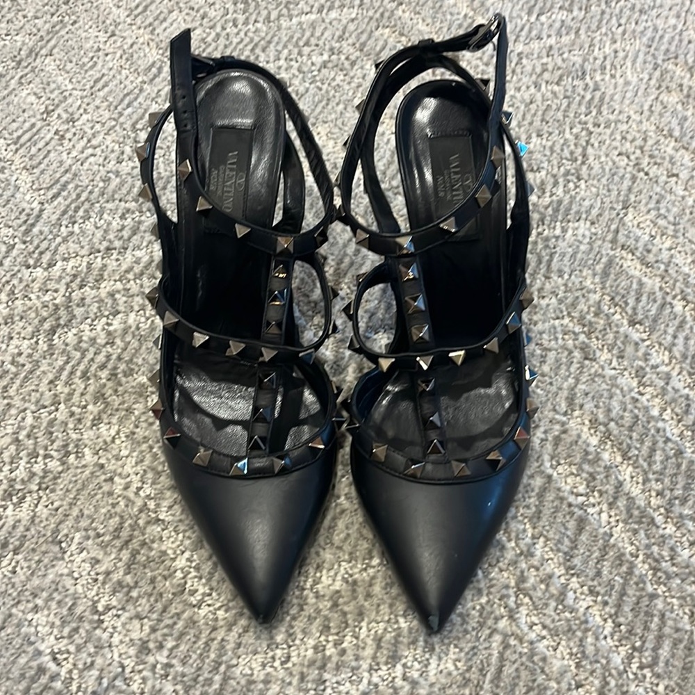 Valentino Rock Stud Caged Heels 39.5